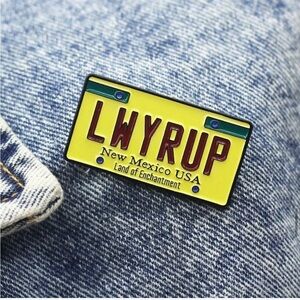 3/$25 “LWYRUP” New Mexico License Plate Pin Badge Brooch Flair Better Call Saul
